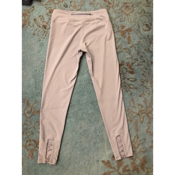 LIGHT BLUE CRISS CROSS ACTIVE LEGGINGS - Picture 3 of 5